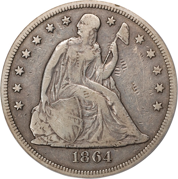 Image for 1864 $1 VF20