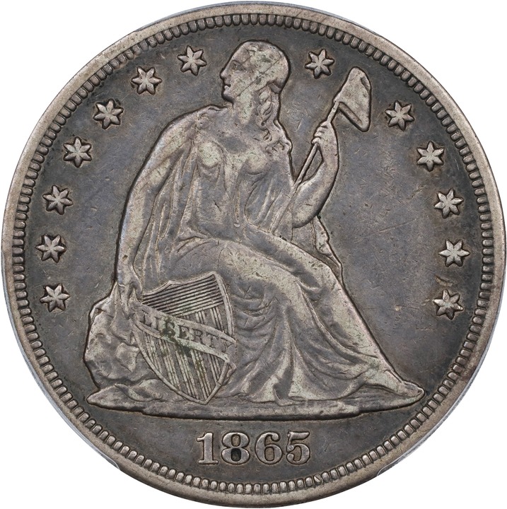 Image for 1865 $1 XF40 CAC