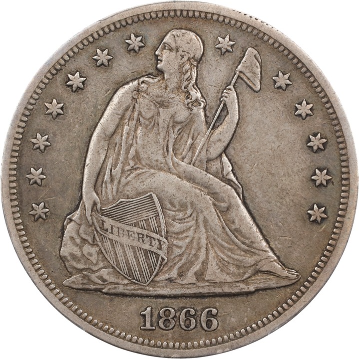 1866 $1 AG2 CAC thumbnail 22