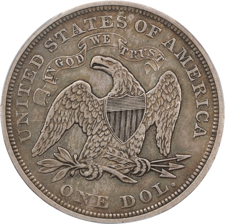 1866 $1 AG2 CAC thumbnail 23