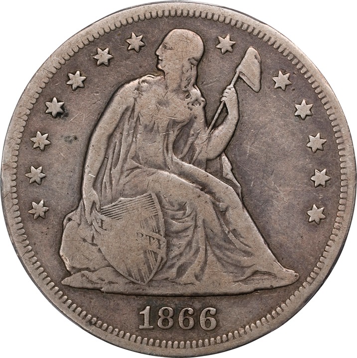 1866 $1 AG2 CAC thumbnail 11