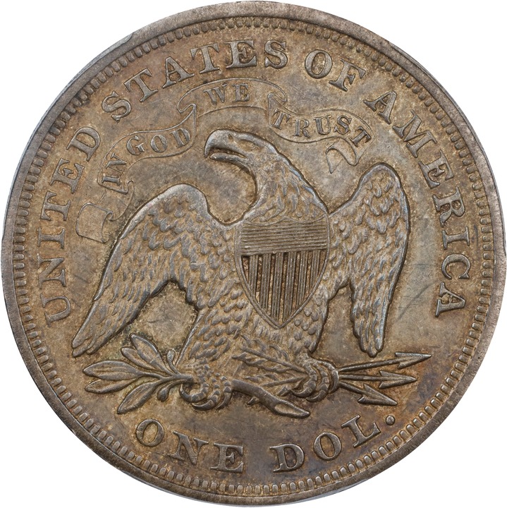 1869 $1 MS60 thumbnail 2
