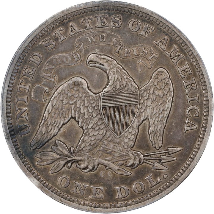 1870-CC $1 XF40 thumbnail 2
