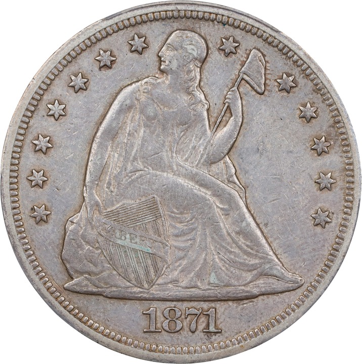 Image for 1871 $1 XF45