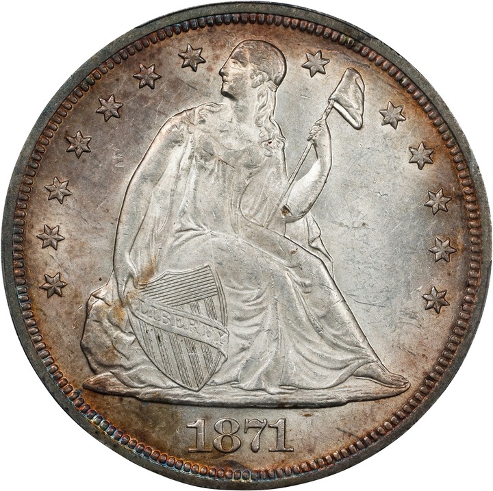 Image for 1871 $1 MS63