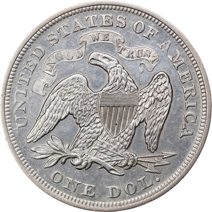 1871 $1 AU55 thumbnail 2