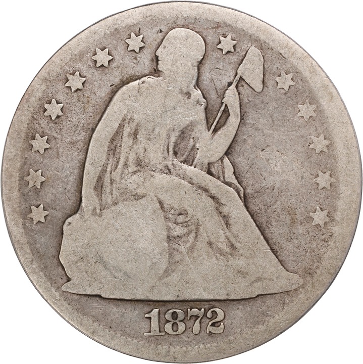 Image for 1872 $1 AG3 CAC