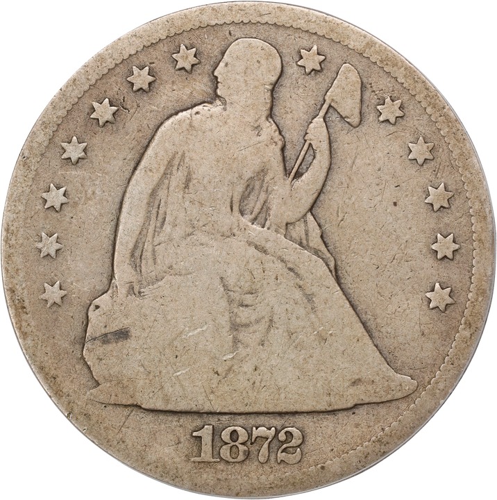Image for 1872-S $1 G4 CAC