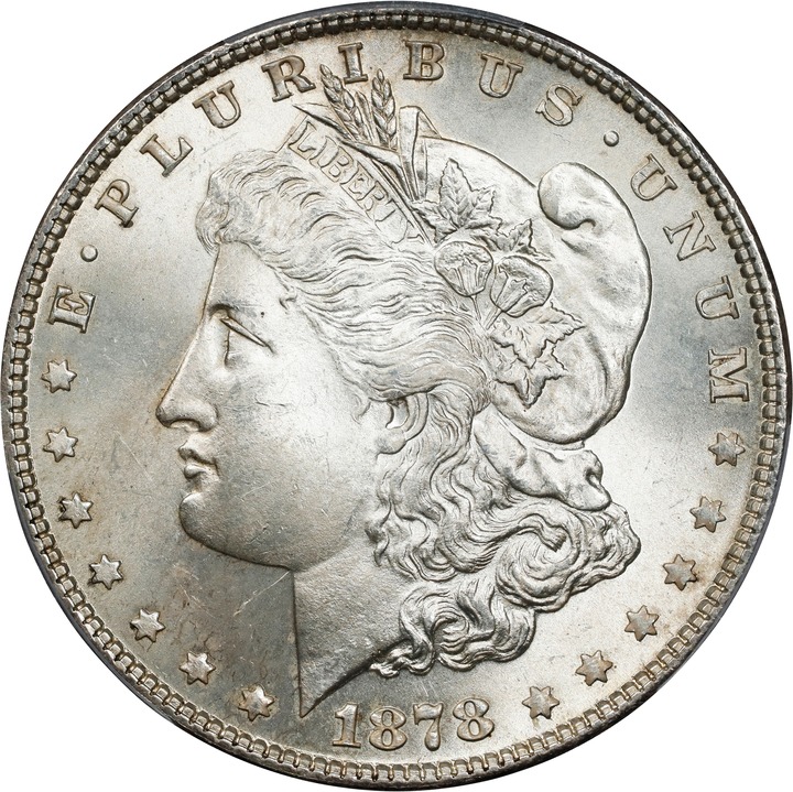 Image for 1878 7/8TF $1  Weak MS64 CAC
