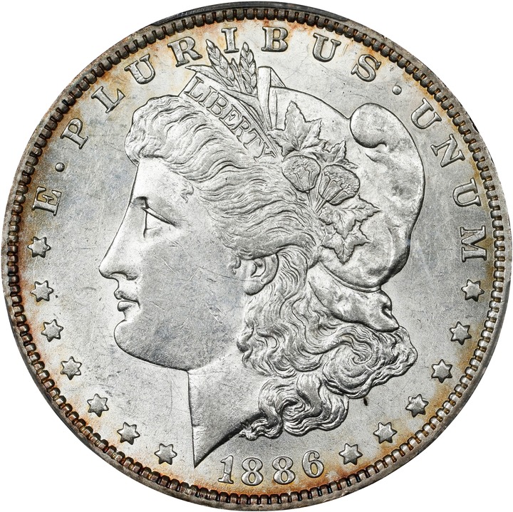 1886-O $1 AU55 CAC thumbnail 5
