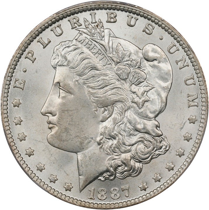 1887/6-O $1 MS64 CAC thumbnail 3