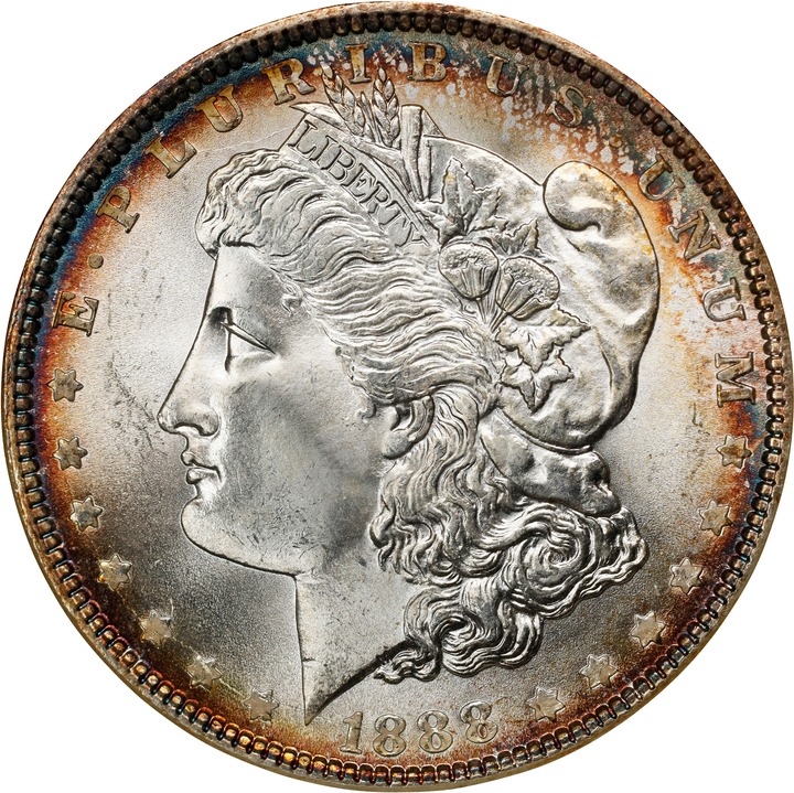 1888 $1 MS66 thumbnail 3