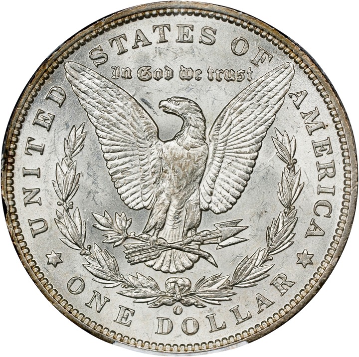 1893-O $1 AU58 CAC thumbnail 2