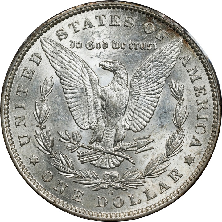 1896-O $1 AU58 CAC thumbnail 4
