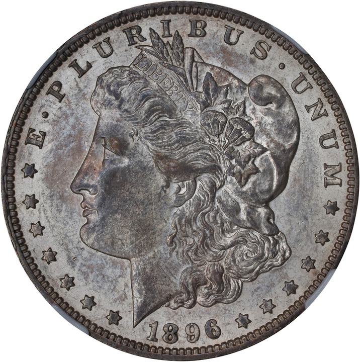 Image for 1896-O $1 AU58 CAC