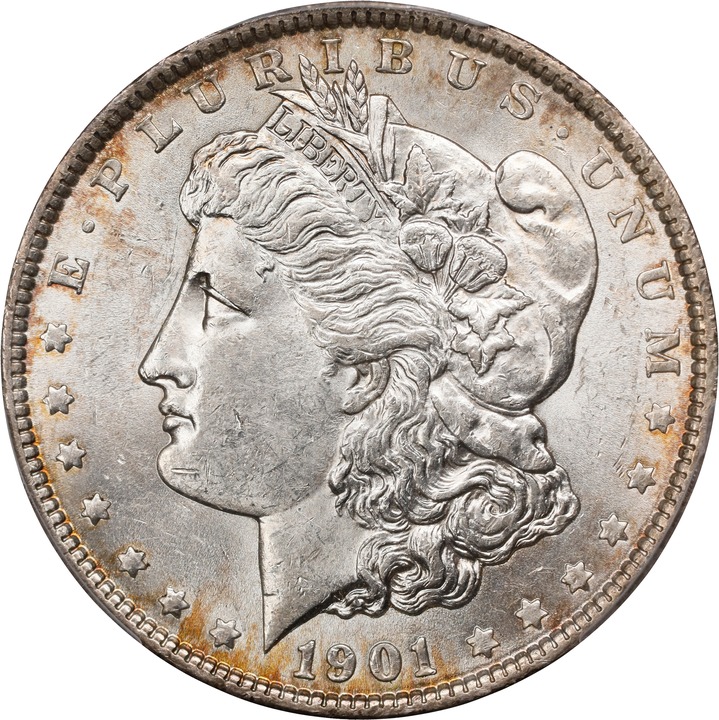 1901 $1 AU50 CAC thumbnail 24