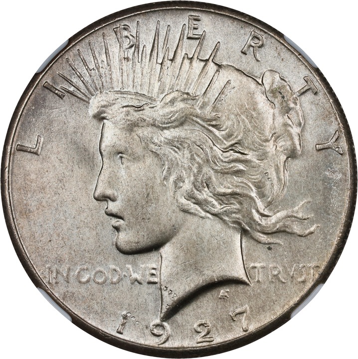 1927 $1 MS64 CAC thumbnail 3