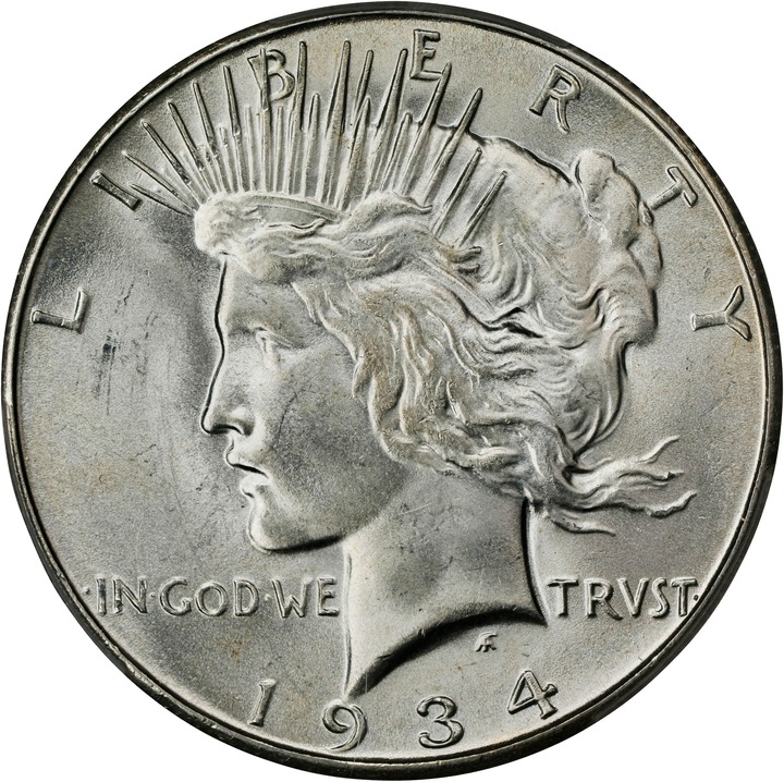 Image for 1934-S $1 MS64 CAC