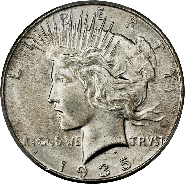 1935 $1 MS66 thumbnail 3
