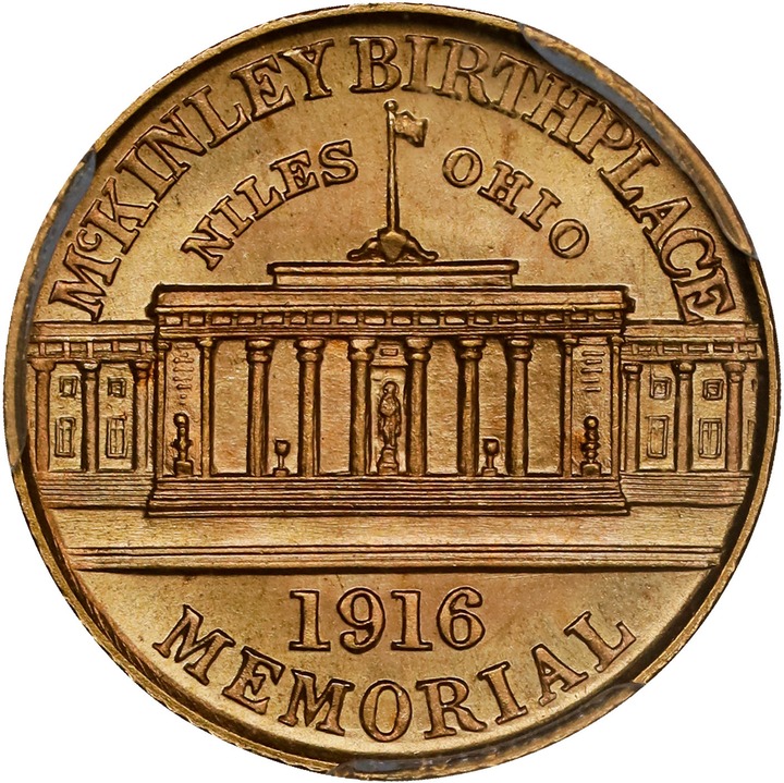 1916 G$1 McKinley Memorial MS67 thumbnail 2