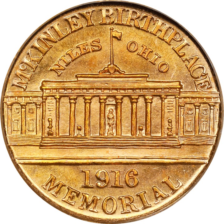 1916 G$1 McKinley Memorial MS63 thumbnail 4