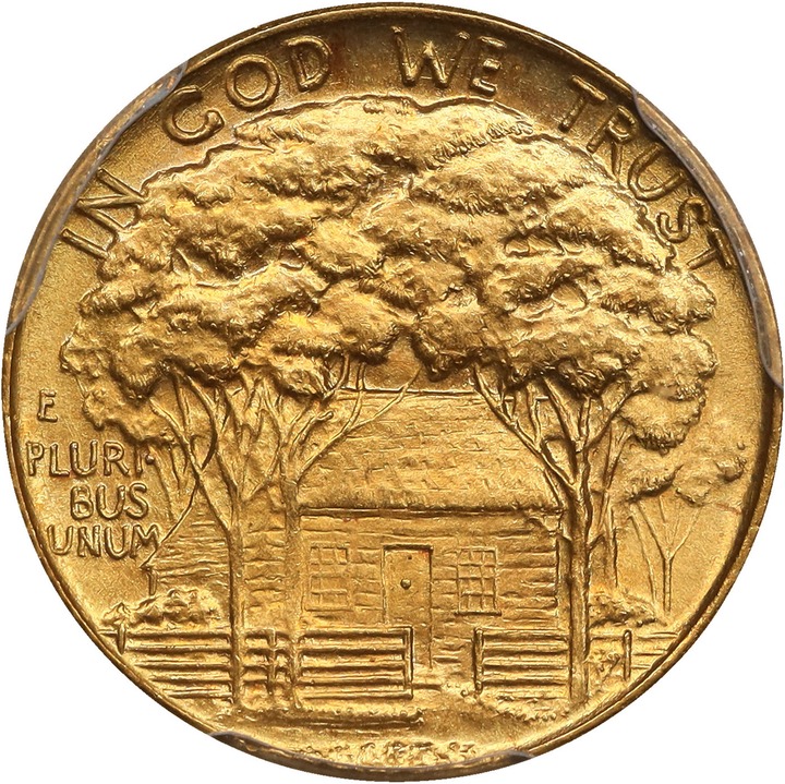 1922 G$1 Grant Memorial, without Star MS64 thumbnail 2
