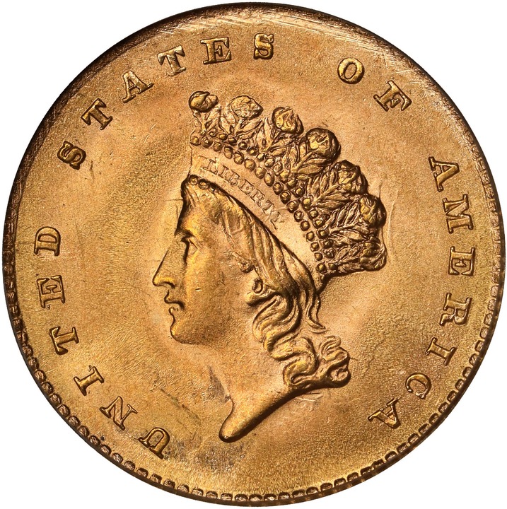 1854 G$1 Type 2 MS thumbnail 8