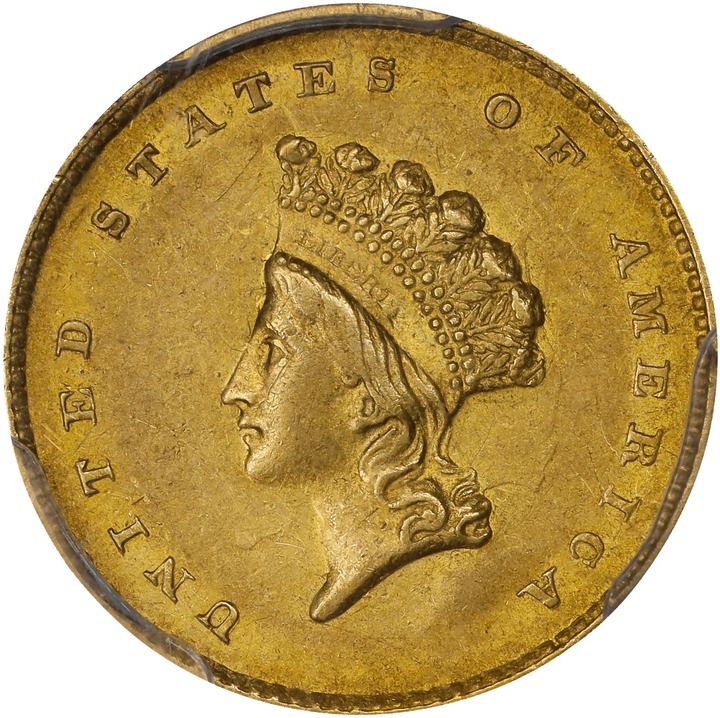 1854 G$1 Type 2 MS thumbnail 9