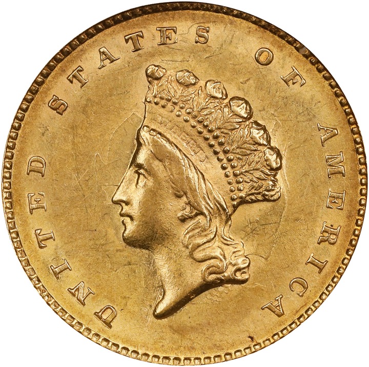 1855 G$1 Type 2 MS thumbnail 5