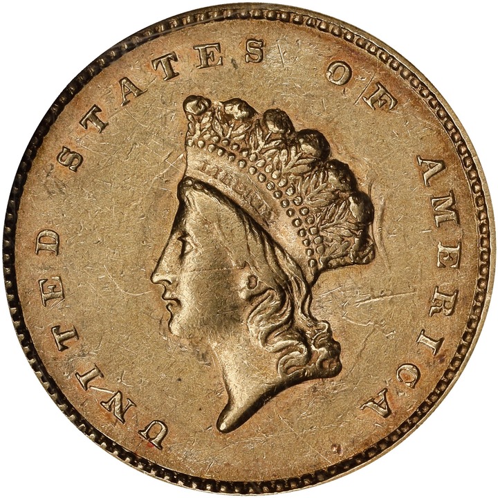 1855 G$1 Type 2 MS thumbnail 6