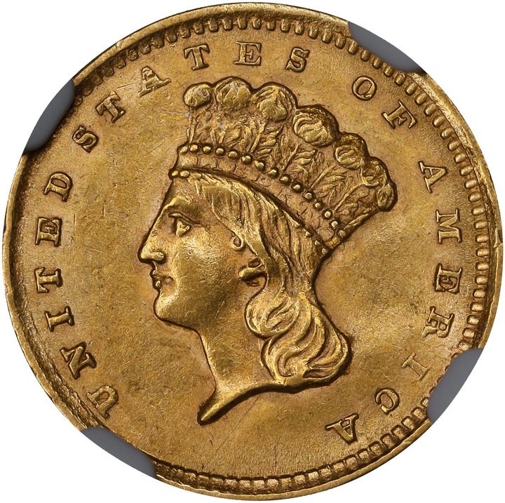 1856 G$1 Slanted 5 MS thumbnail 3