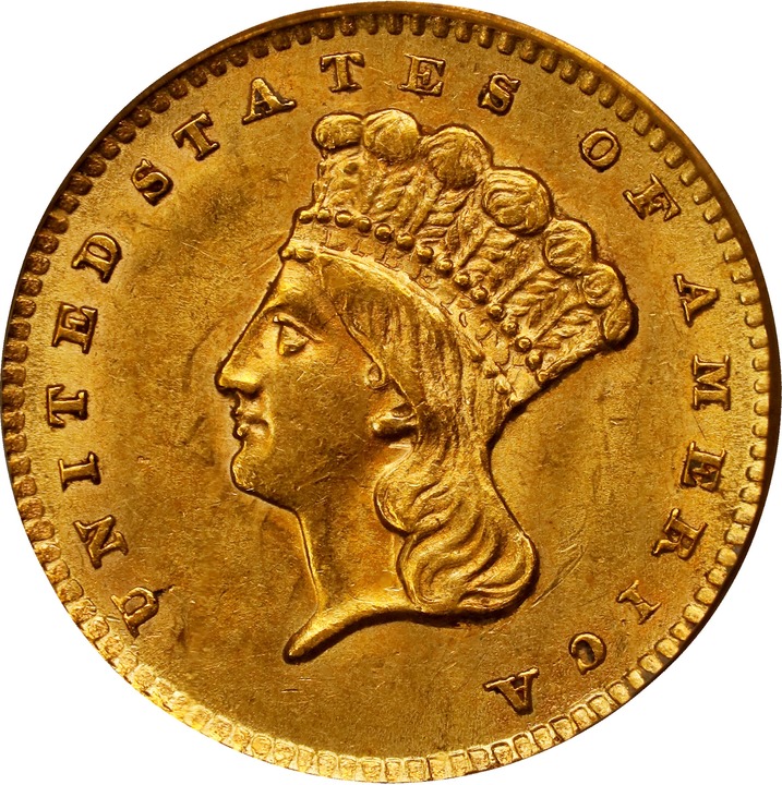 1856 G$1 Slanted 5 MS thumbnail 4