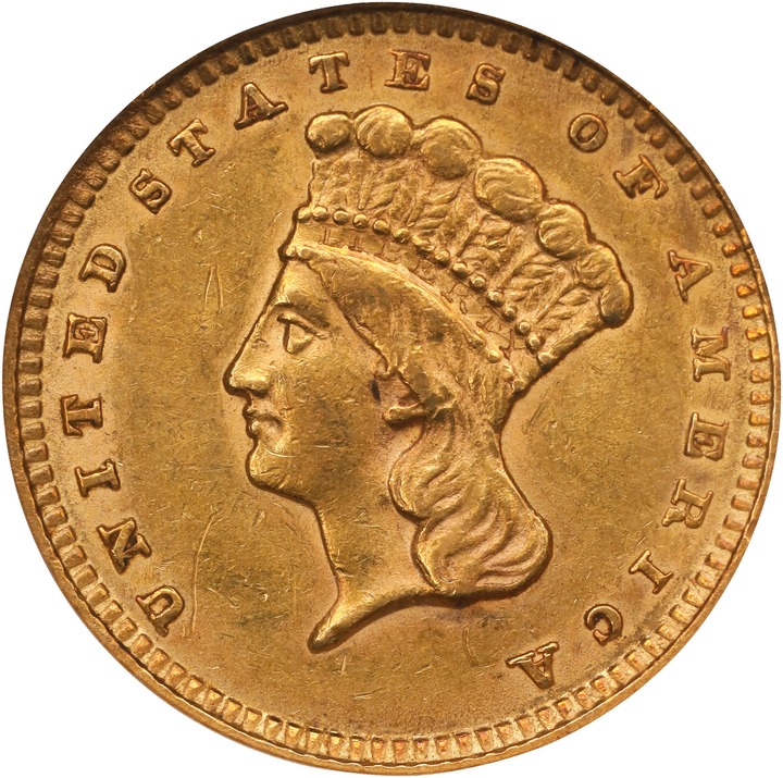 1856 G$1 Slanted 5 MS thumbnail 5