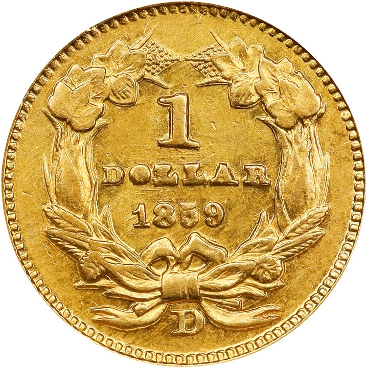 1859-D G$1 MS thumbnail 20