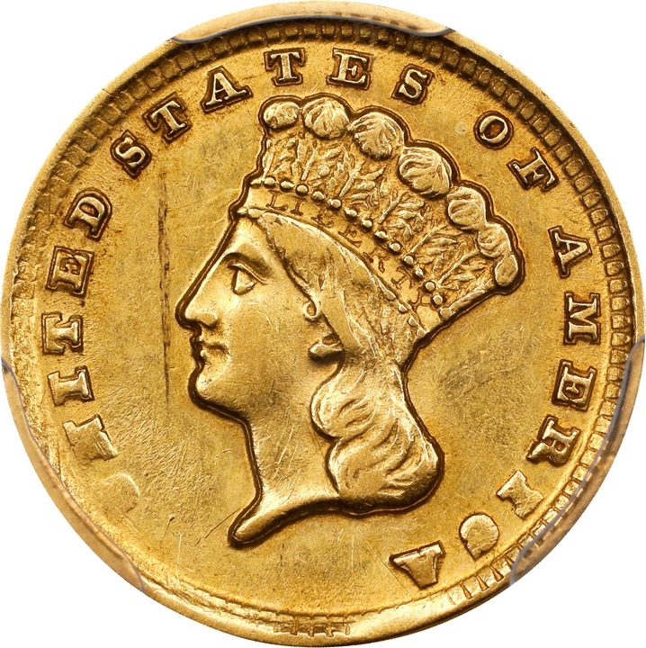 1861-D G$1 MS thumbnail 2