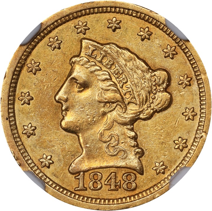 1848 $2 1/2 MS thumbnail 2