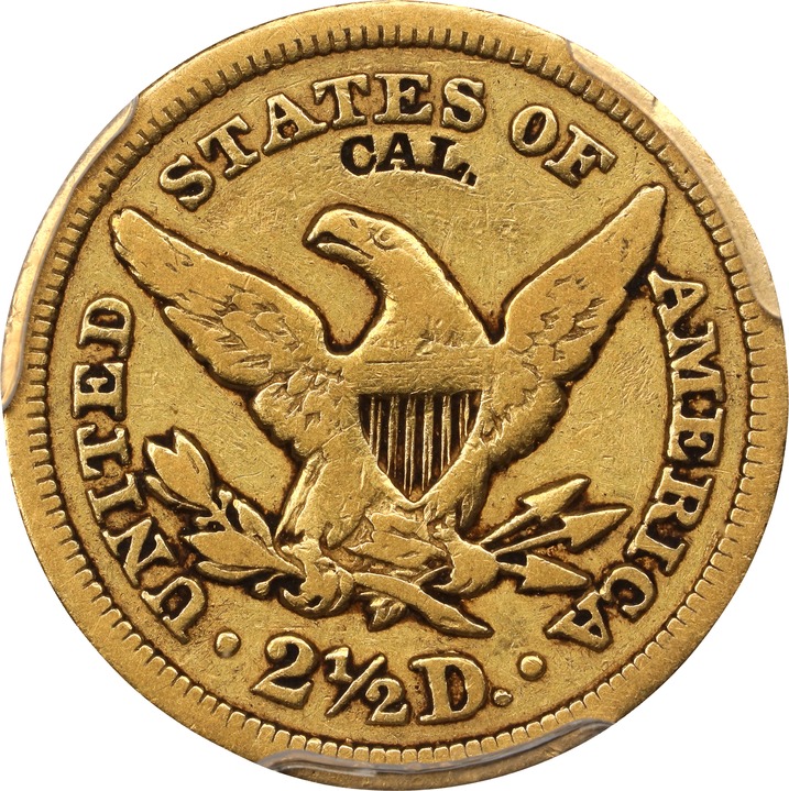 1848 $2 1/2 CAL. MS thumbnail 13