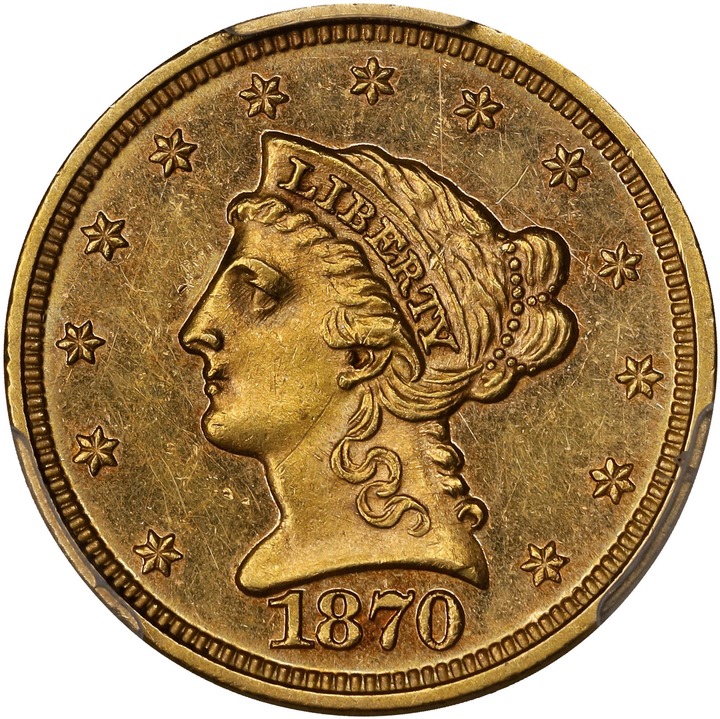 1870 $2 1/2 MS thumbnail 2