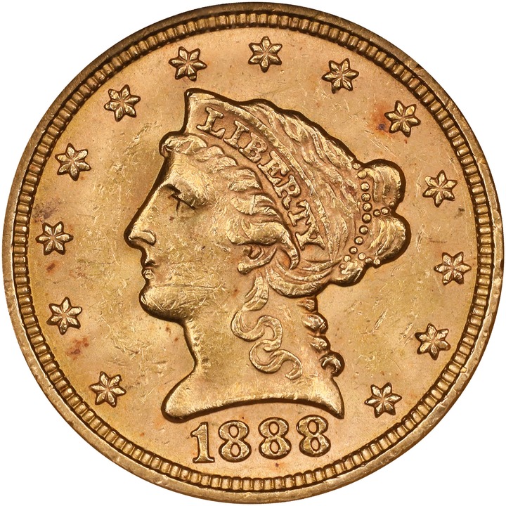 1888 $2 1/2 MS thumbnail 3