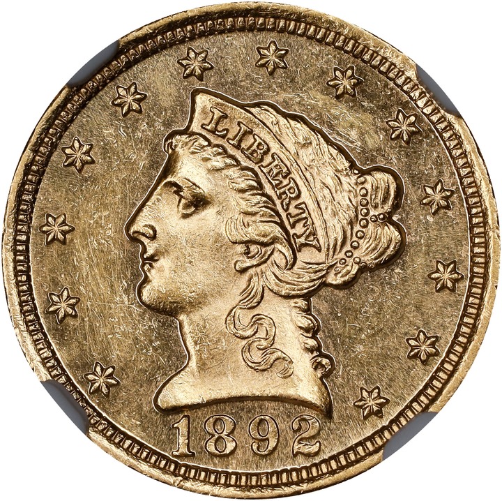 1892 $2 1/2 MS thumbnail 2
