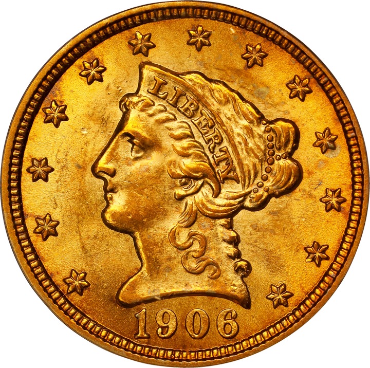 1906 $2 1/2 MS thumbnail 13
