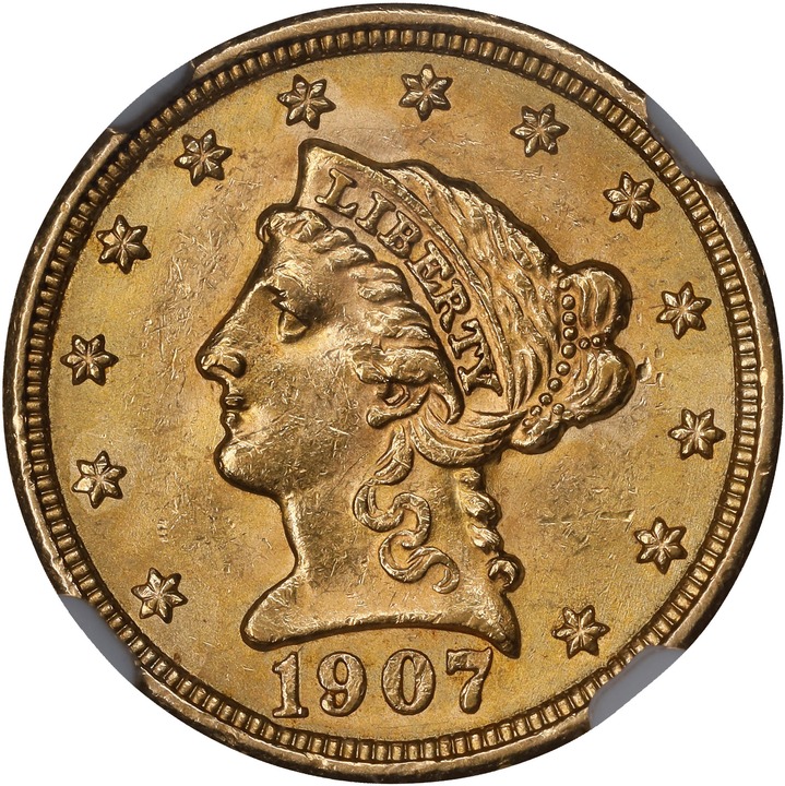 1907 $2 1/2 MS thumbnail 11