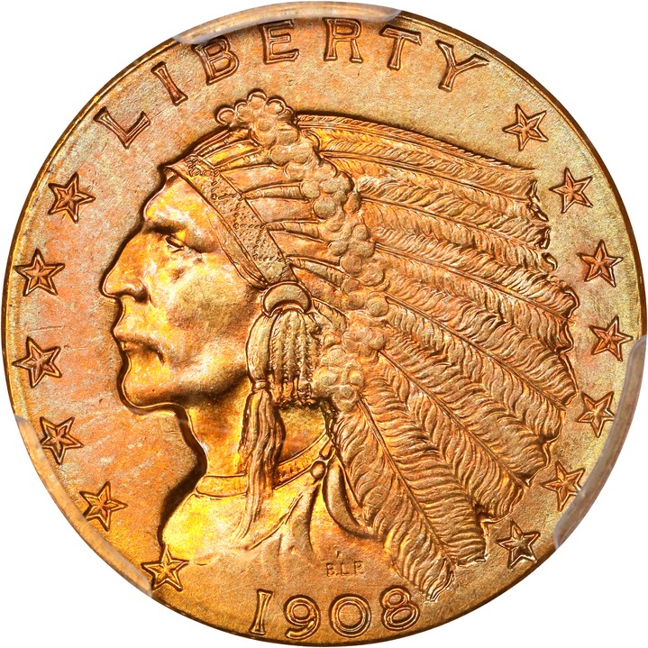 1908 $2 1/2 MS thumbnail 13