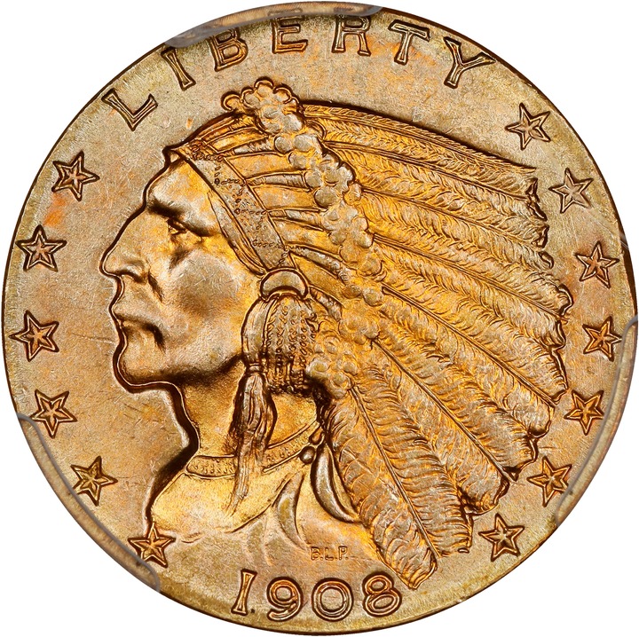 1908 $2 1/2 MS thumbnail 14