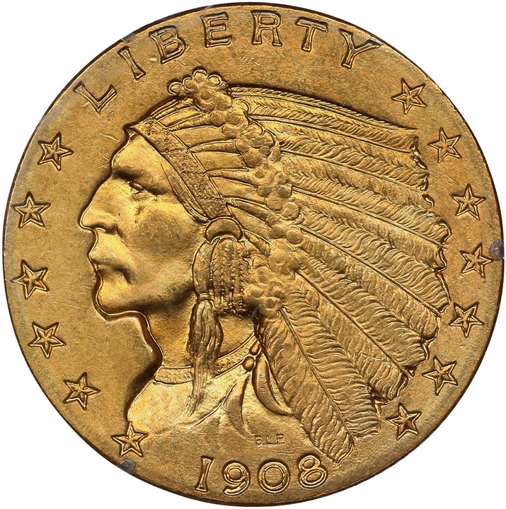 1908 $2 1/2 MS thumbnail 15