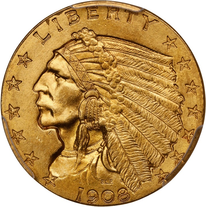 1908 $2 1/2 MS thumbnail 16