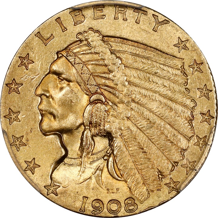 1908 $2 1/2 MS thumbnail 21