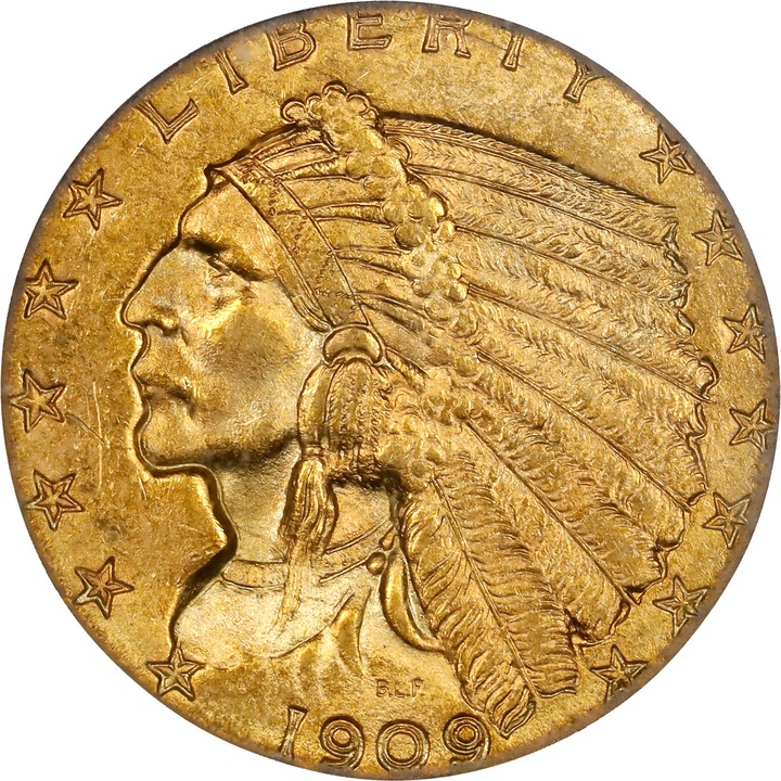 1909 $2 1/2 MS thumbnail 12