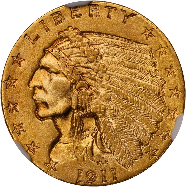 1911 $2 1/2 MS thumbnail 16