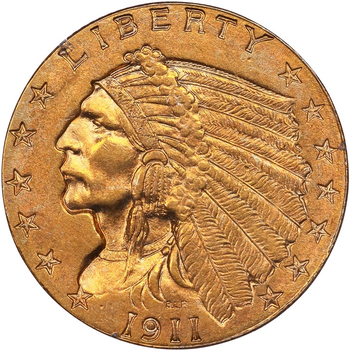 1911 D Strong D $2.50 Gold MS Values | Greysheet